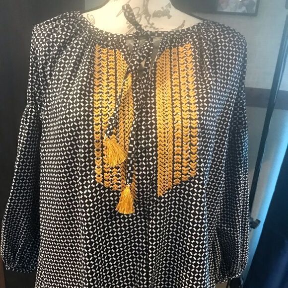 Nu New York Boho Blouse Extra Large XL - Picture 12 of 14